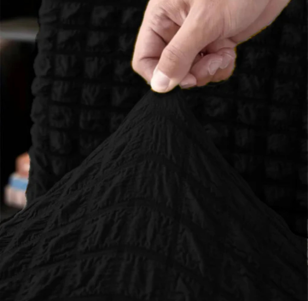 Premium Bubble Sofa Covers (Black)