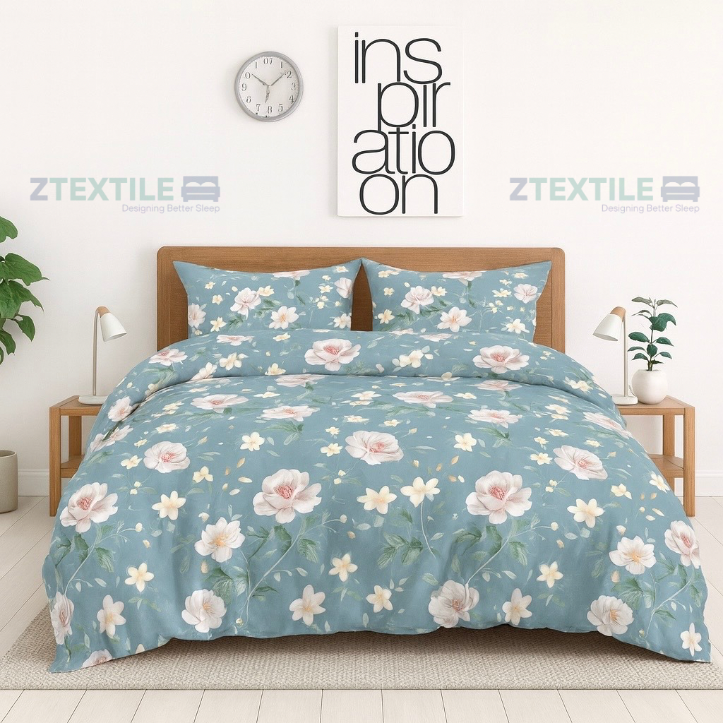 Premium Quilted 3-Piece Waterproof Fitted Bed Sheet Set – King Size with 2 Pillow Covers (SKU P7)
