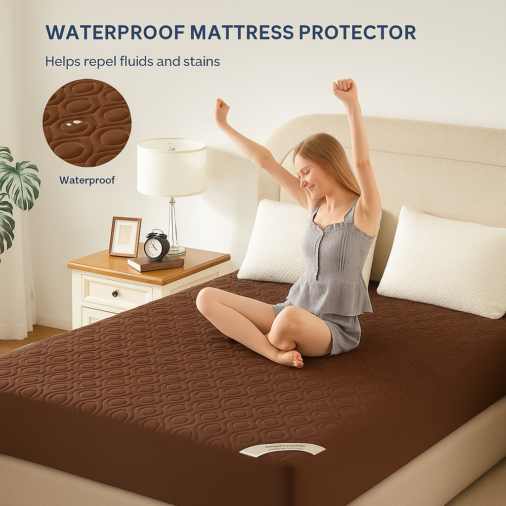 Premium Ultrasonic Waterproof Mattress Protector For Double Bed