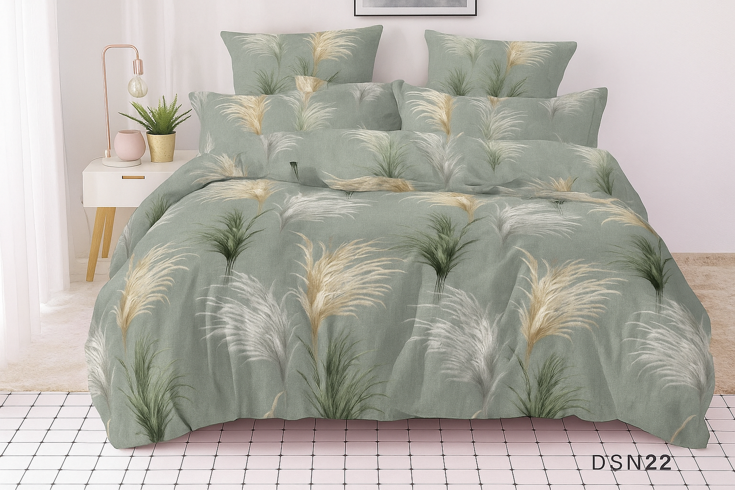 Premium Quilted 3-Piece Waterproof Fitted Bed Sheet Set – King Size with 2 Pillow Covers