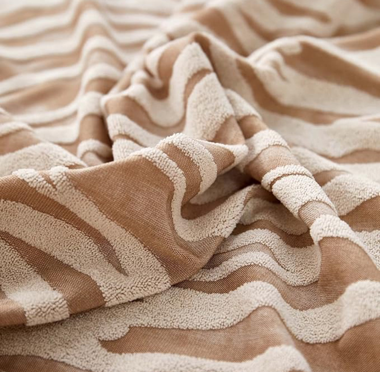 Zebra Style Velvet Sofa Cover (Skin)