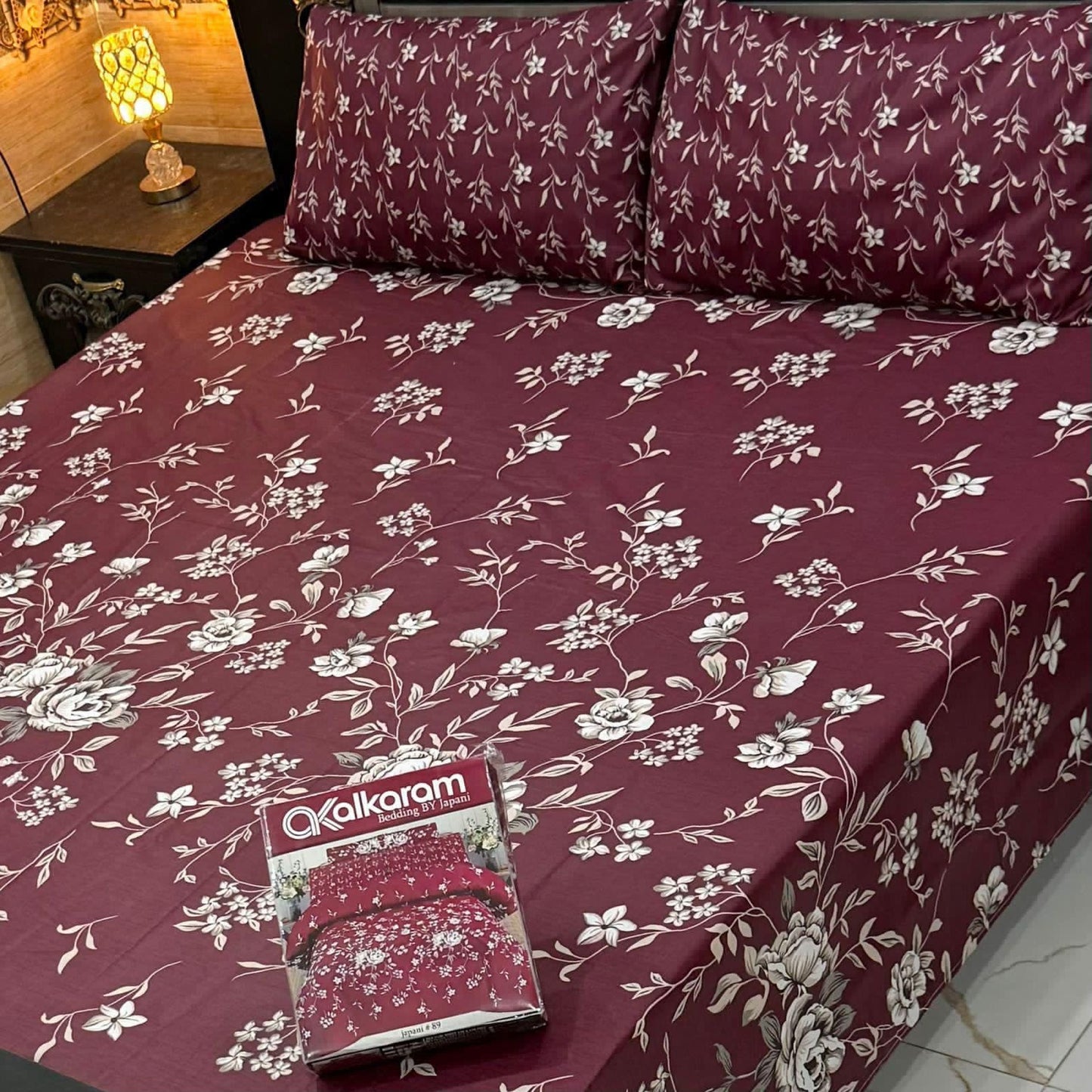 Z Textile Premium Cotton Bed Sheet 3 Pc Set King Size ZT-6