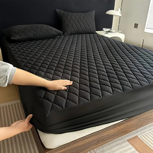 New Premium Quilted Waterproof Mattress Protector For Double Bed