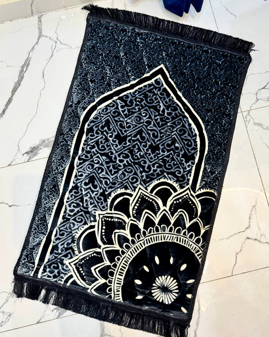 Z Textile,s Luxury Foam Filled Soft Prayer Mats Black