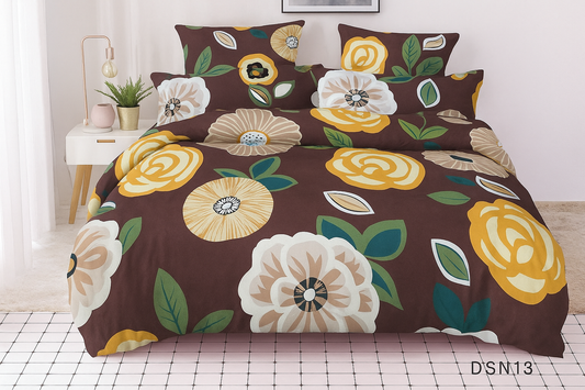 Premium Quilted 3-Piece Waterproof Fitted Bed Sheet Set – King Size  with 2 Pillow Covers (SKU P3)