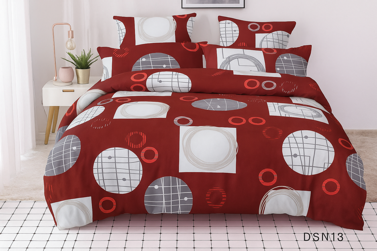 Premium Quilted 3-Piece Waterproof Fitted Bed Sheet Set – King Size  with 2 Pillow Covers