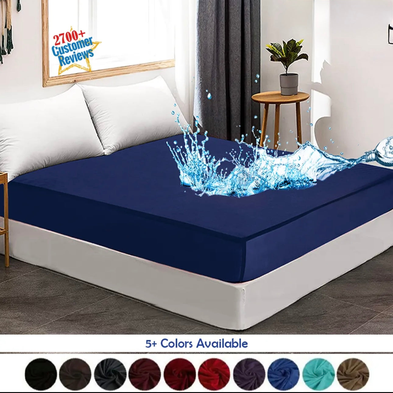 Waterproof Mattress Cover Terry Cotton Stuff For Double Bed
