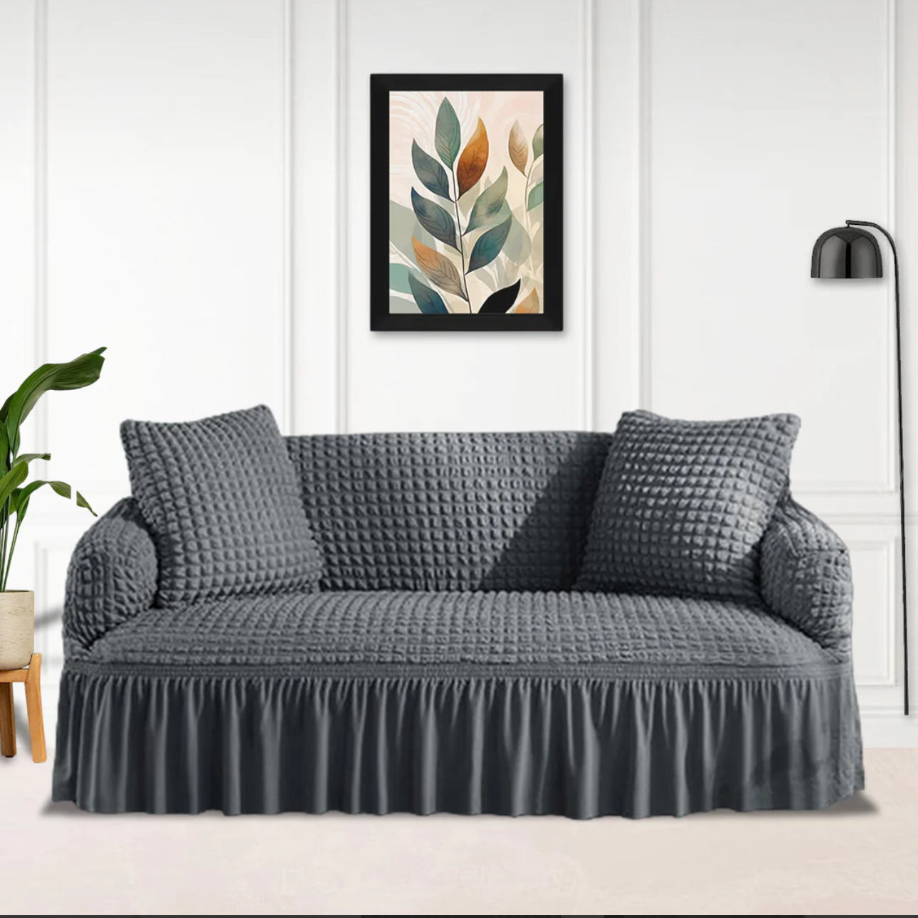 Premium Bubble Sofa Covers (Grey)