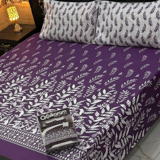 Z Textile Premium Cotton Bed Sheet  3 Pc Set King Size ZT-5