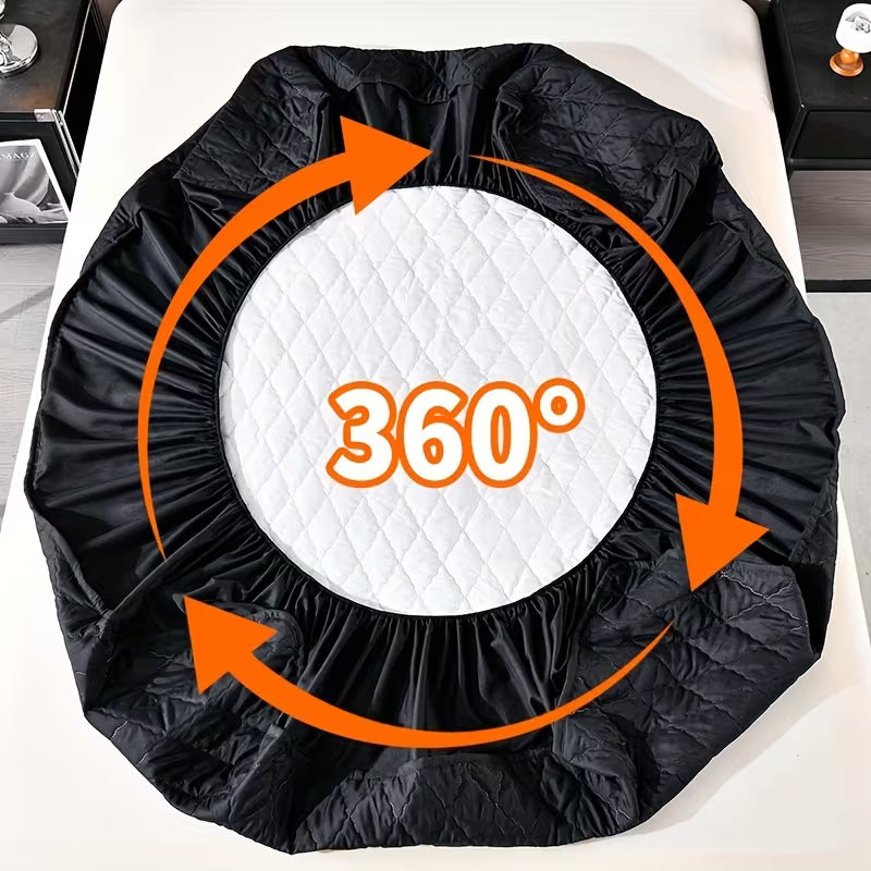 Soft Waterpoof Mattress Protector Quilted Pattern Breathable Material