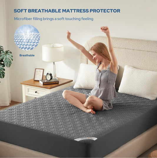 Premium Ultrasonic Waterproof Mattress Protector For Double Bed