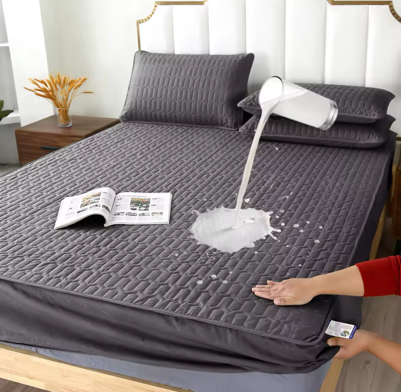 Premium Waterproof Mattress Protector King Size Designed