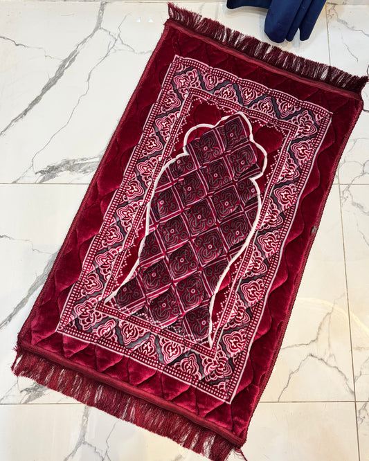 Z Textile,s Luxury Foam Filled Soft Prayer Mats Red