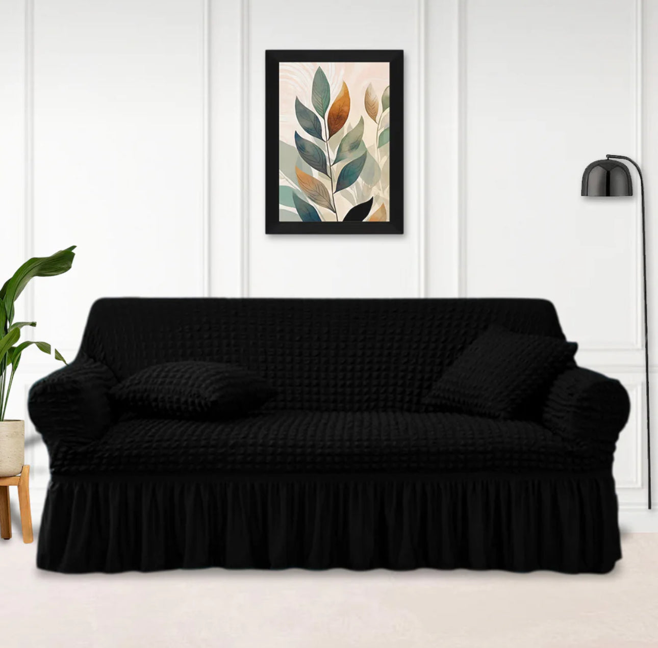 Premium Bubble Sofa Covers (Black)