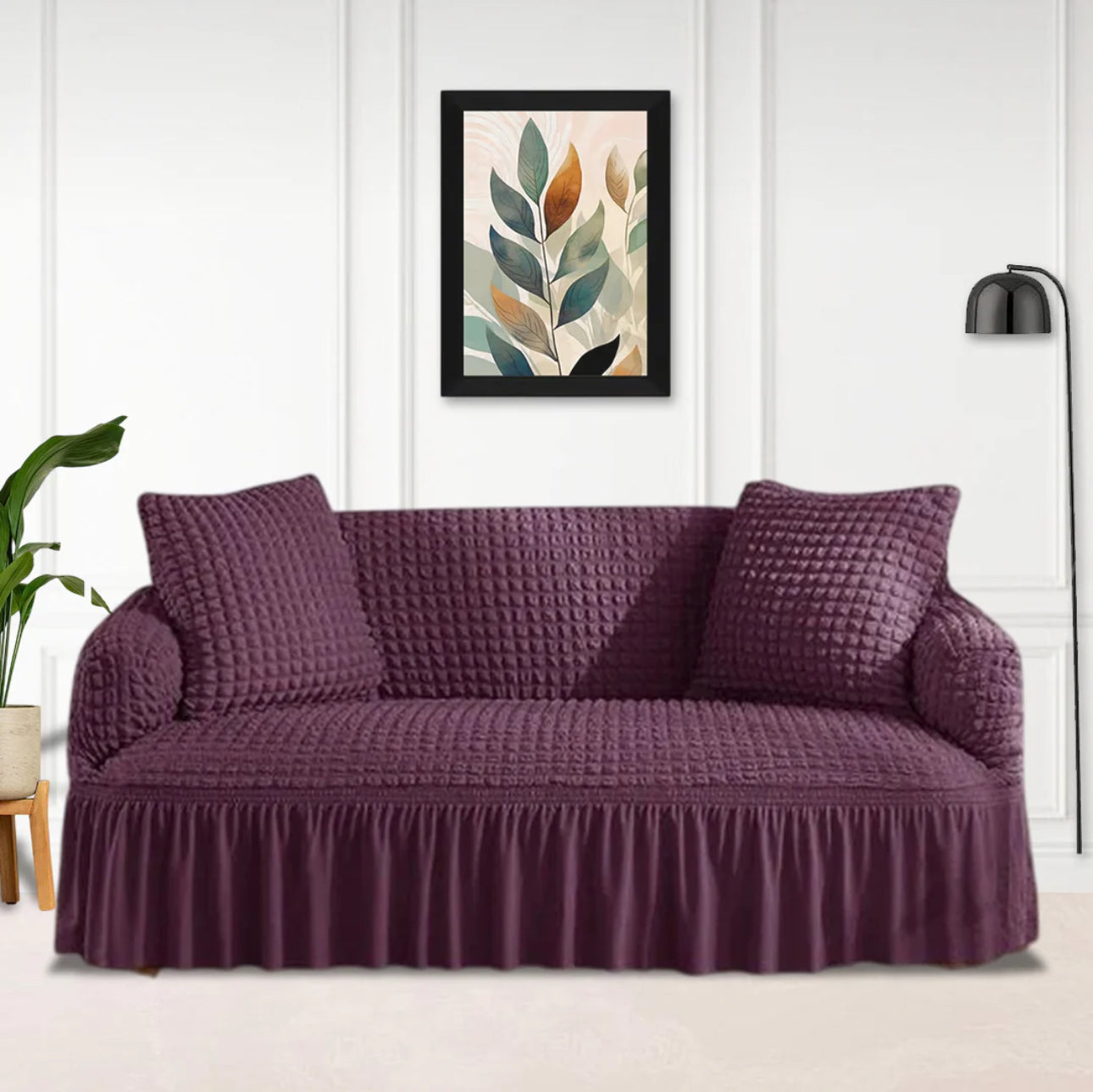 Premium Bubble Sofa Covers (Purple)