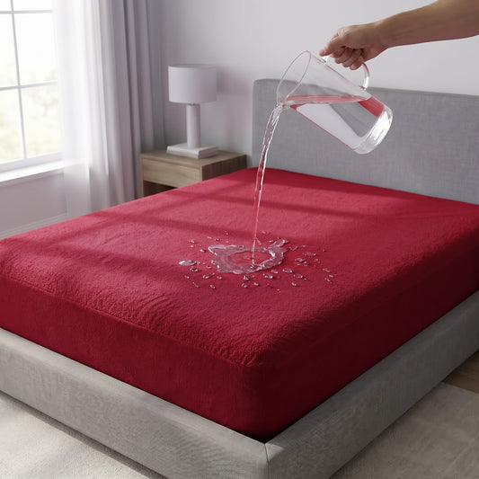 100% Waterproof Mattress Cover  (1 year warranty) Terry Cotton Stuff