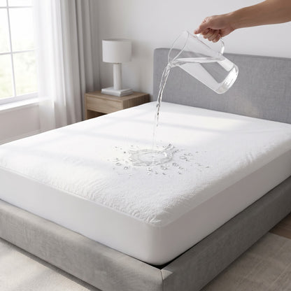 100% Waterproof Mattress Cover  (1 year warranty) Terry Cotton Stuff