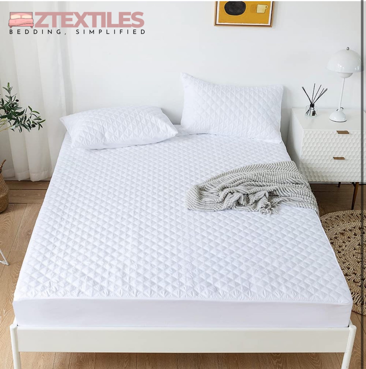 Premium Waterproof Mattress Protector King Size Designed