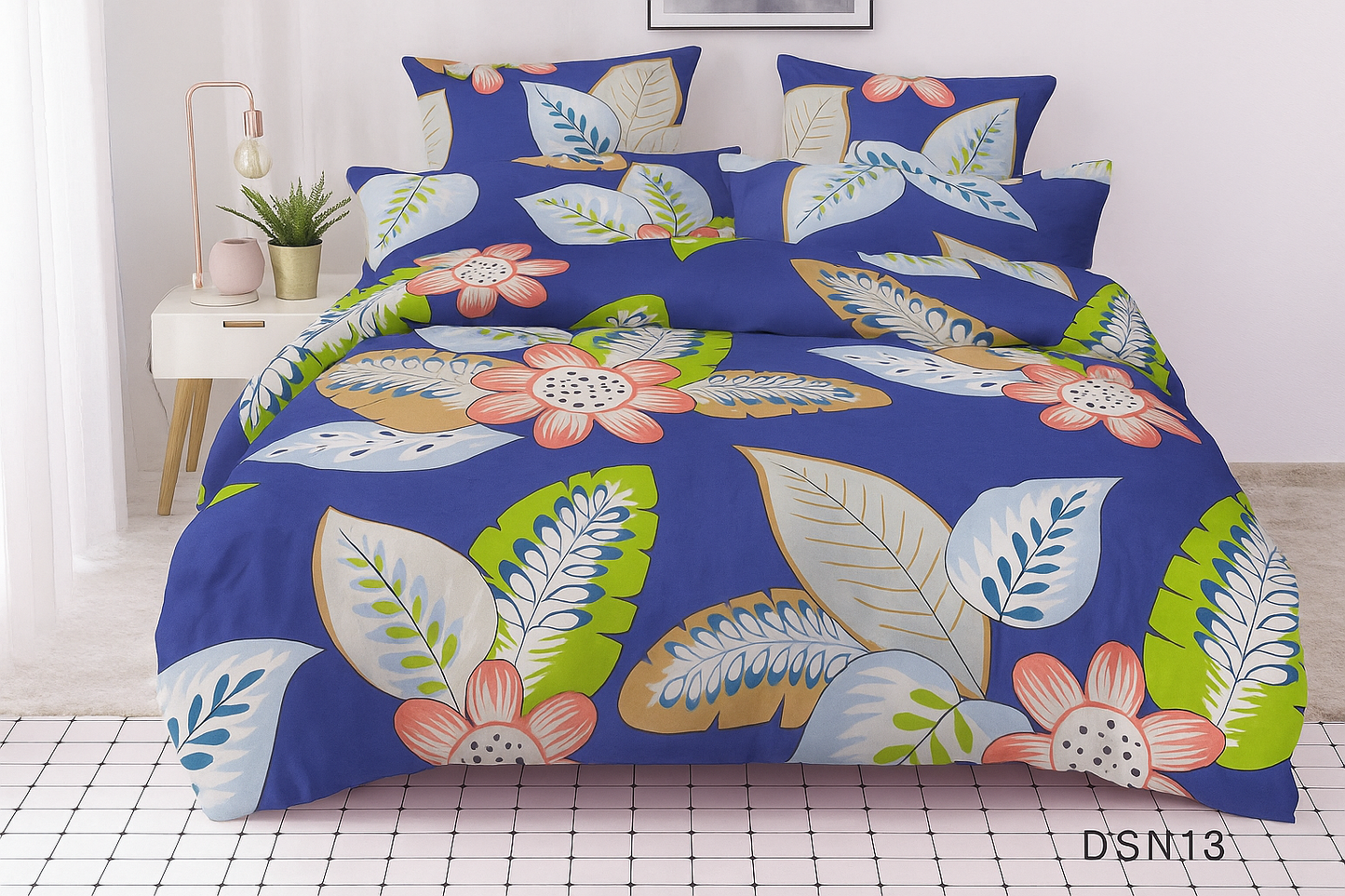 Premium Quilted 3-Piece Waterproof Fitted Bed Sheet Set – King Size  with 2 Pillow Covers