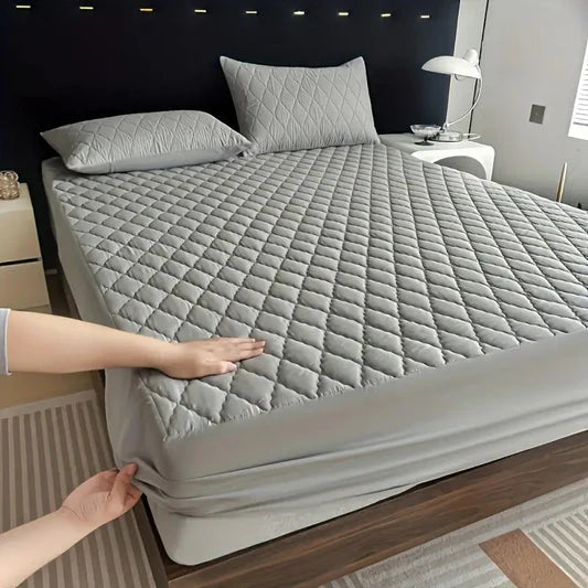 New Premium Quilted Waterproof Mattress Protector For Double Bed