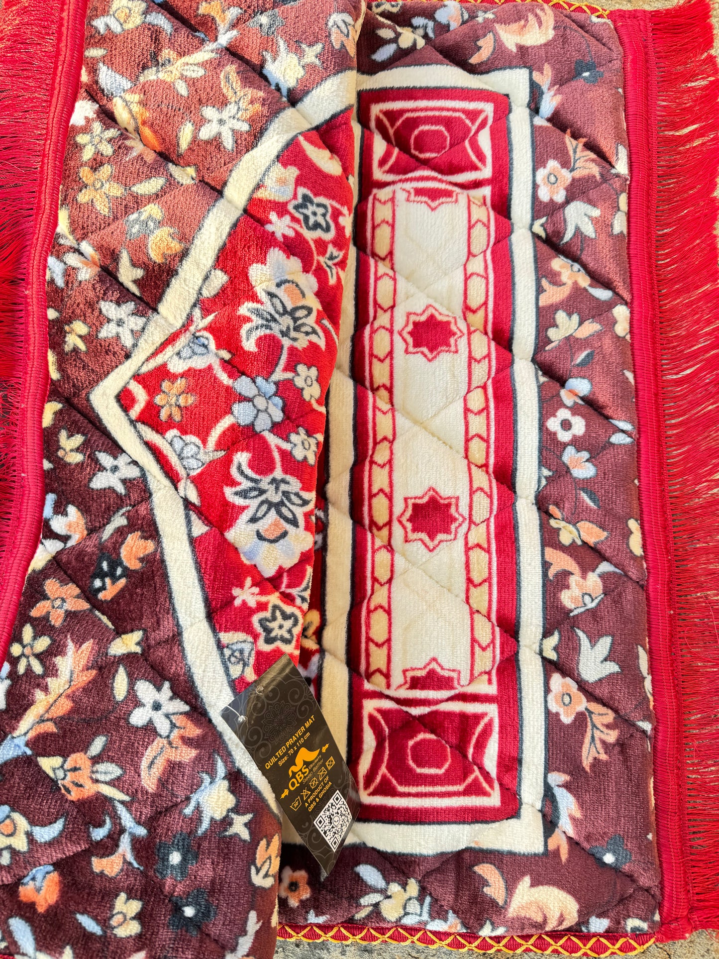Z Textile,s Luxury Foam Filled Soft Prayer Mats Red