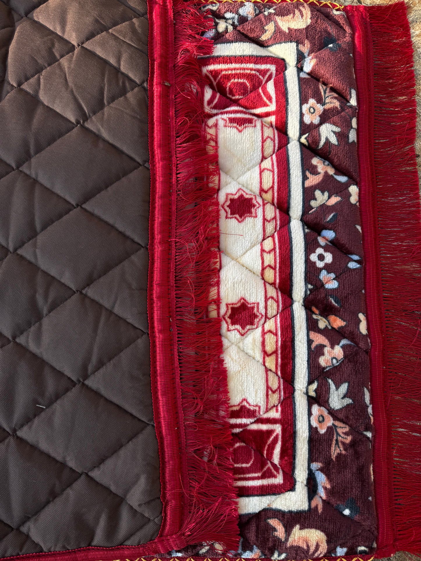 Z Textile,s Luxury Foam Filled Soft Prayer Mats Golden